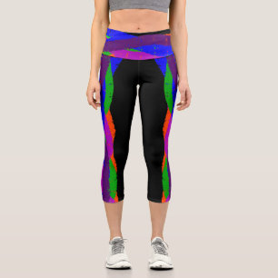 Colourful Capri Cropped 06 Yoga Pants