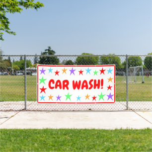 Colourful Car Wash Banner