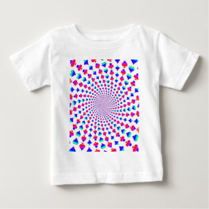 Colourful Card Suits Vortex Baby T-Shirt