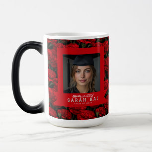 Colourful Carnation Print Graduate Magic Mug