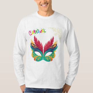 Colourful Carnival Mask – Festive Mardi Gras Desig T-Shirt