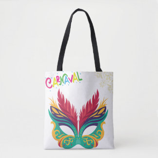 Colourful Carnival Mask – Festive Mardi Gras Desig Tote Bag