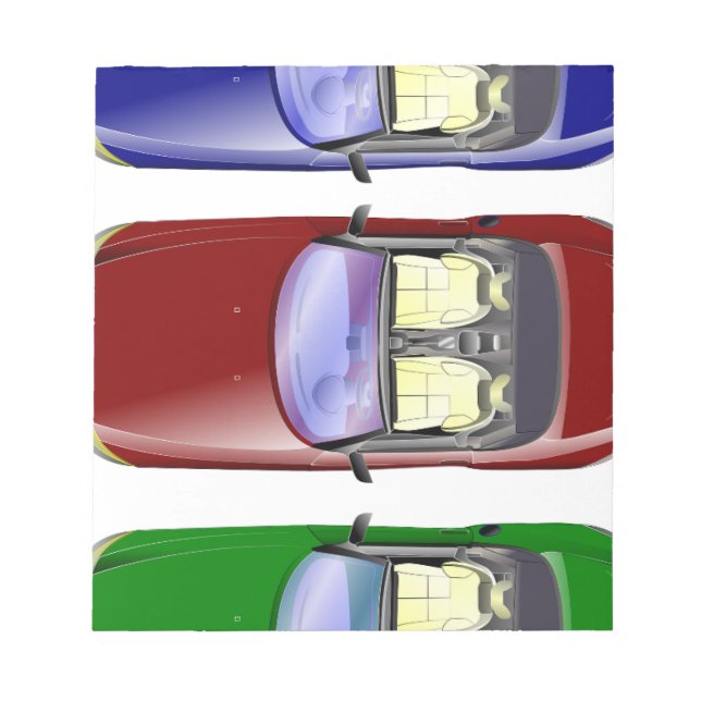 Colourful cars notepad (Front)