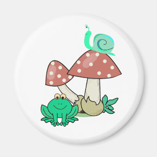 Colourful cartoon art magnet