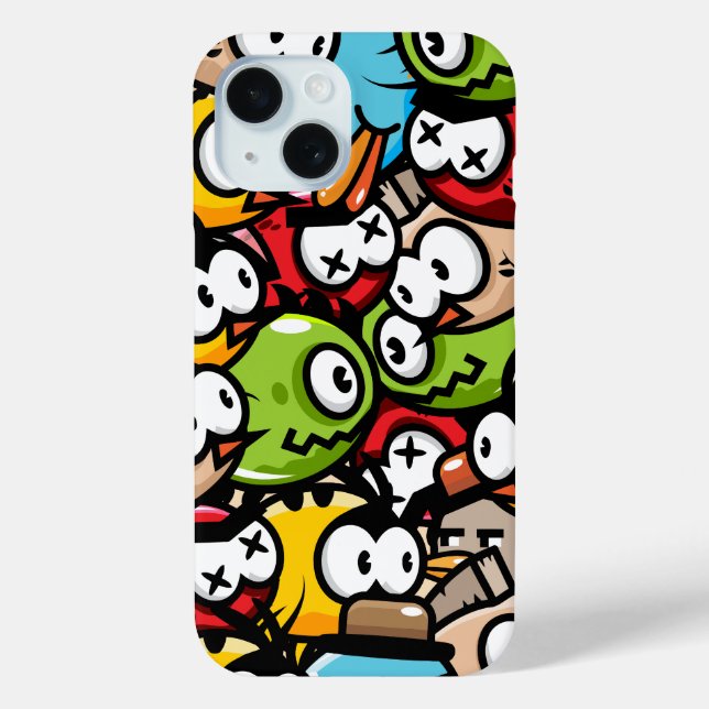 Colourful Cartoon Birds Case-Mate iPhone Case (Back)