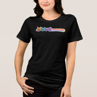 Colourful Cartoon Faces "Diogrecc" Graphic T-Shirt Tri-Blend Shirt