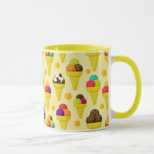 Colourful Cartoon Ice Cream Cones Mug