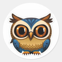 Colourful Cartoon Owl (3)