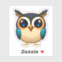 Colourful Cartoon Owl #8