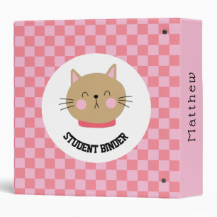 Colourful Cartoon Style Student Binder Cover Desig