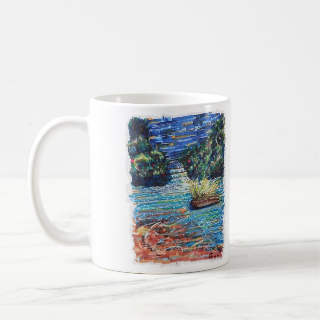 Colourful Cascade Coffee Mug (Left)