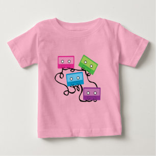 Colourful Cassette Tapes Baby T-Shirt