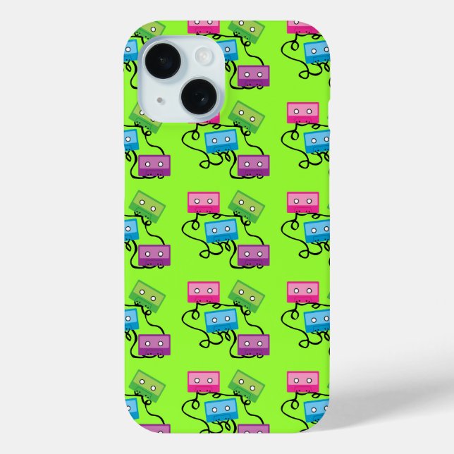 Colourful Cassette Tapes Case-Mate iPhone Case (Back)