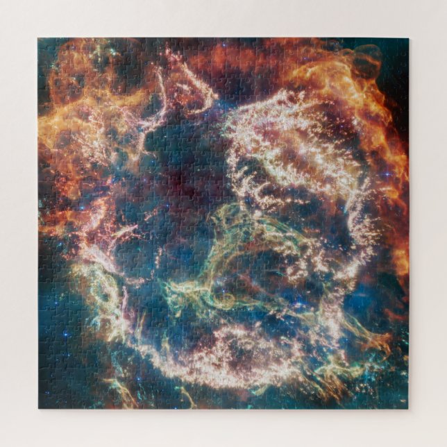 Colourful Cassiopeia A | Supernova | JWST Jigsaw Puzzle (Vertical)