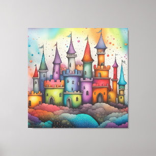 Colourful Castle  Canvas Print