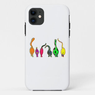 Colourful Cat Butts iPhone 11 Case