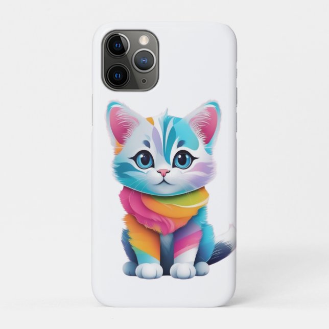colourful cat Case-Mate iPhone case (Back)