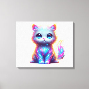 Colourful Cat Delight Canvas Print