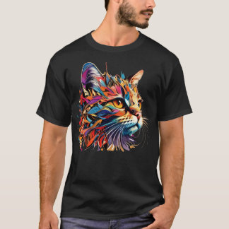 Colourful Cat Kitten Lover Be Happy Everyday T-Shirt