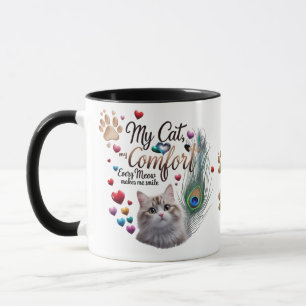 Colourful Cat Mom Mug – My Cat, My Comfor