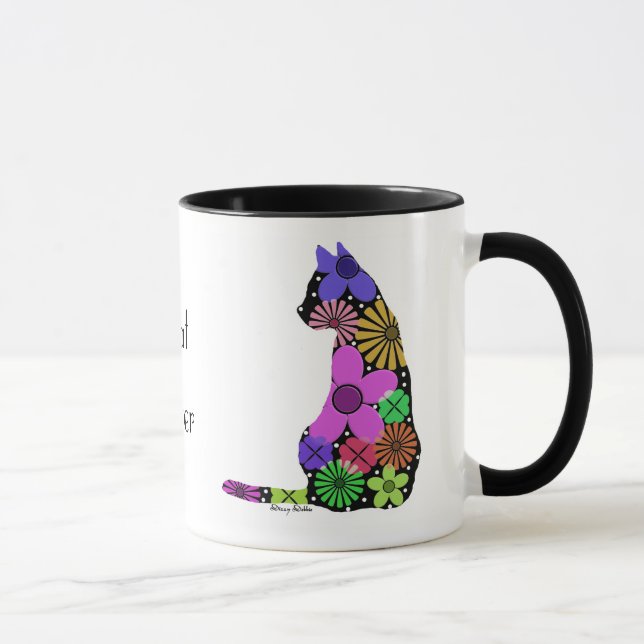 Colourful Cat Mug (Right)