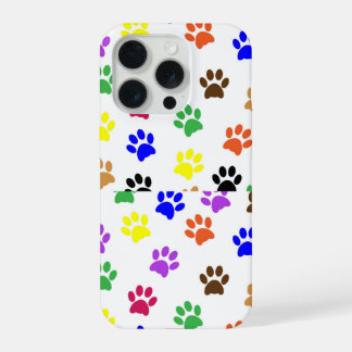 colourful cat paws phone case