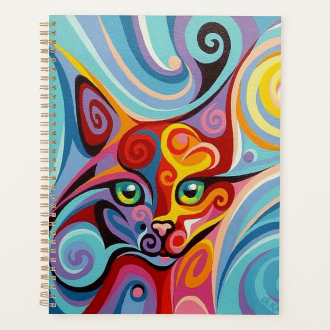 Colourful cat planner (Front)