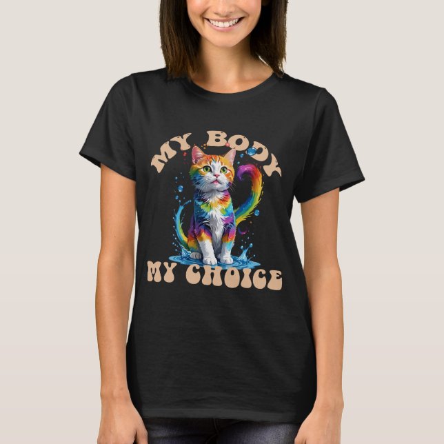 Colourful Cat Pride  T-Shirt (Front)