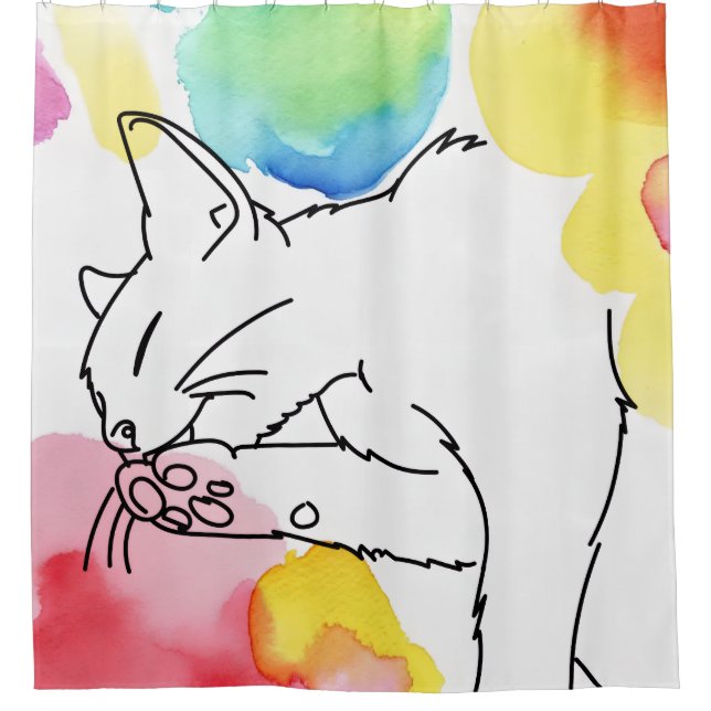 Colourful Cat Sketch (Front)