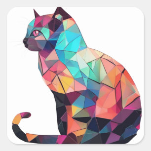 Colourful Cat Stickers