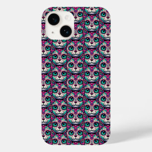Colourful Cat Sugar Skull Case-Mate iPhone 14 Case