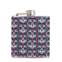 Colourful Cat Sugar Skull