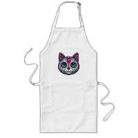 Colourful Cat Sugar Skull
