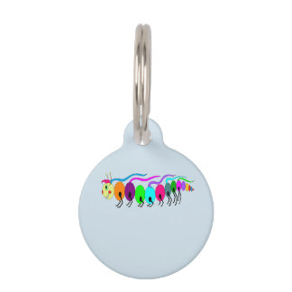 Colourful Caterpillar Pet Tag