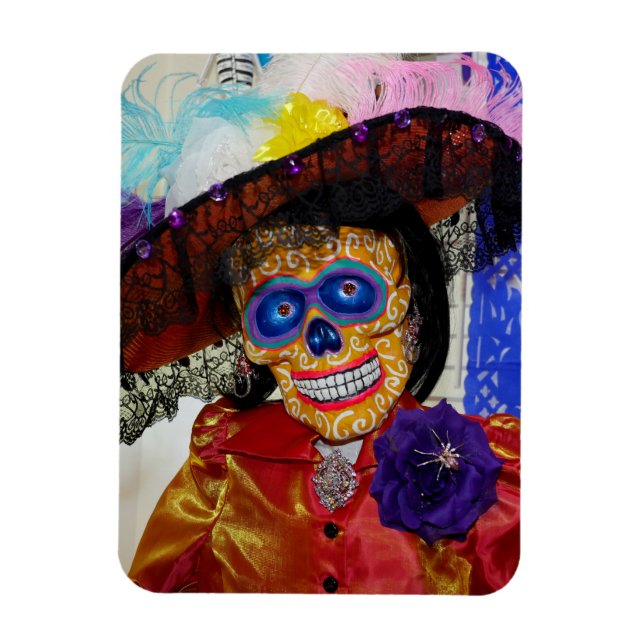 Colourful Catrina Flexible Magnet (Vertical)
