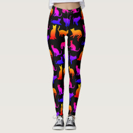 Colourful Cats Design Leggings