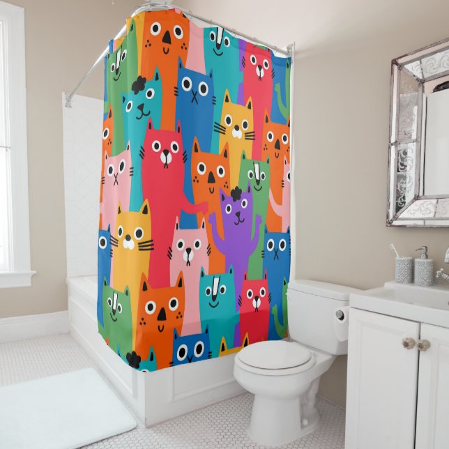 Colourful cats pattern (In Situ)