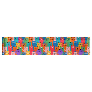 Colourful cats pattern nameplate