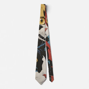 Colourful Cats  Tie