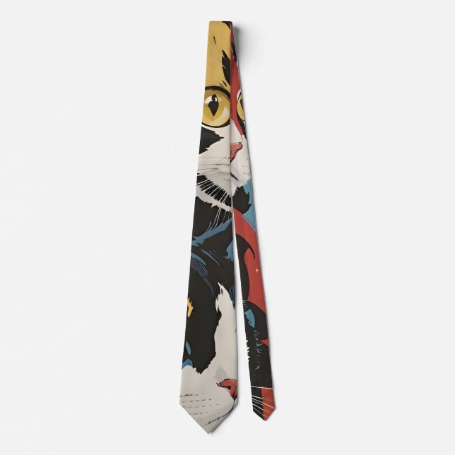 Colourful Cats  Tie (Front)