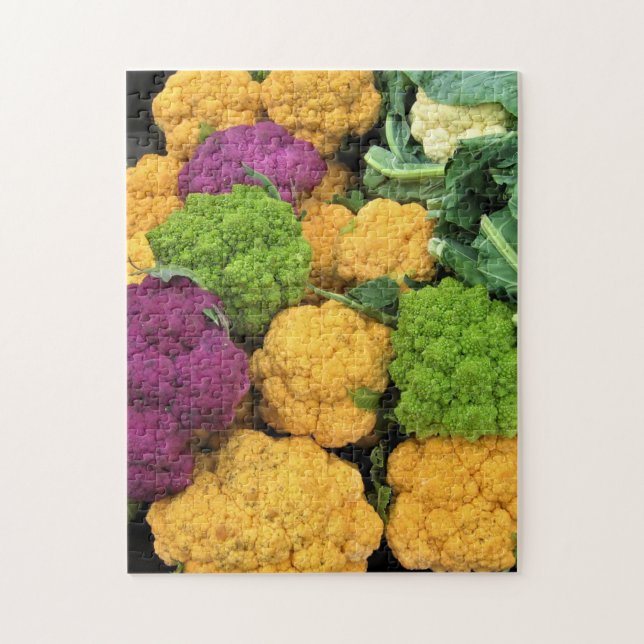 Colourful Cauliflower, Autumn Decor Jigsaw Puzzle (Vertical)