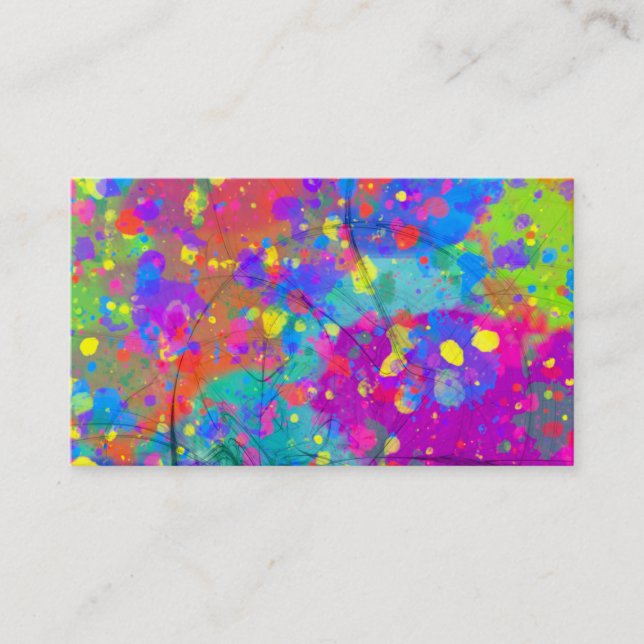 Colourful Celebration Business Card (Front)