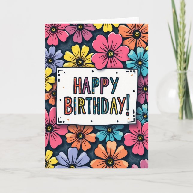 Colourful Celebration Card (Front)