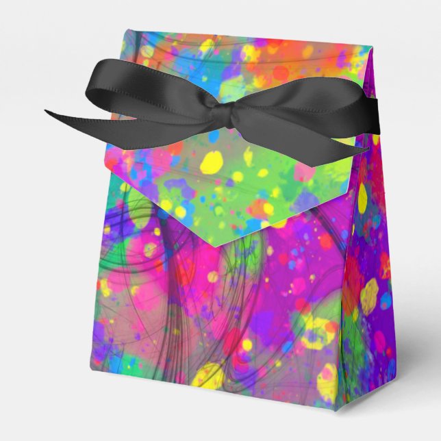 Colourful Celebration Favor Box (Front Side)