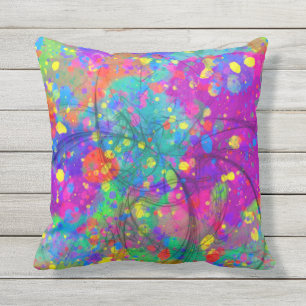 Colourful Celebration Throw Pillow