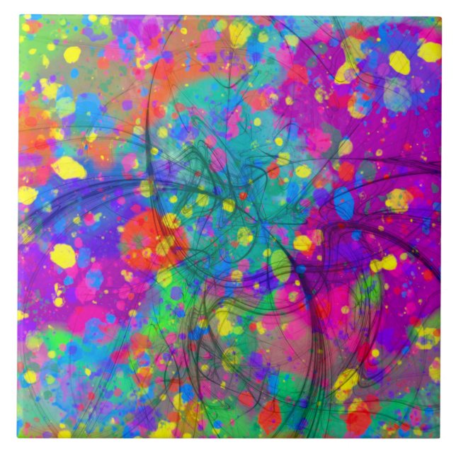 Colourful Celebration Tile (Front)