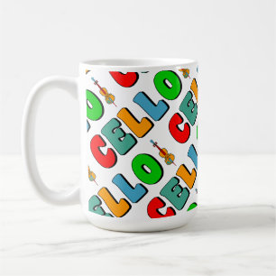 Colourful Cello Coffee Mug