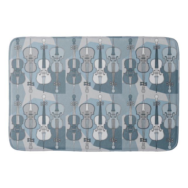 Colourful Cello Pattern Bath Mat (Front)