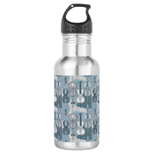 Colourful Cello Pattern Bath Mat 532 Ml Water Bottle