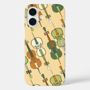 Colourful Cello Pattern iPhone 16 Case